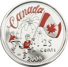 25 Cents - Elizabeth II (Canada Day)