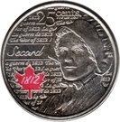 25 Cents - Elizabeth II (War of 1812, Laura Secord; colourized)