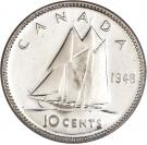 10 Cents - George VI (w/o IND:IMP:)