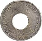 5 Shillings - Charles IIII (Holey Dollar)