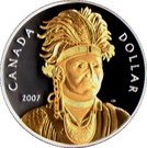 1 Dollar - Elizabeth II (Thayendanegea; gold plated)