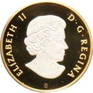 10 Dollars - Elizabeth II (Inukshuk; reverse gold plating)