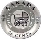 25 Cents - Elizabeth II (Birth of the Royal Infant)