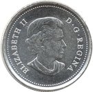 25 Cents - Elizabeth II (Wood Bison)