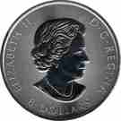 8 Dollars - Elizabeth II (Grizzly Bear; 1.5 oz Silver Bullion Coinage)