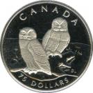 75 Dollars - Elizabeth II (Snowy Owl; platinum)