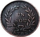 1 Sou (Birmingham - 32 laurel leaves / 2 shamrocks)