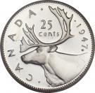 25 Cents - George VI (with IND:IMP:)