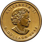 5 Dollars - Elizabeth II (Five Blessings; 1/10 oz. Gold)
