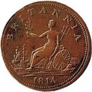 ½ Penny - Halifax  (Captain Broke short bust - Britannia)