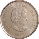 25 Cents - Elizabeth II (War of 1812, de Salaberry; colourized)