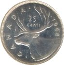 25 Cents - Elizabeth II (2nd portrait, Silver)