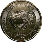8 Dollars - Elizabeth II (Bison; 1.25 oz. silver bullion coinage)