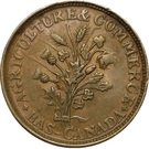 1 Sou (Belleville - 16 cherry leaves / 4 shamrocks)