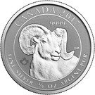 2 Dollars - Elizabeth II (Bighorn Sheep; ¾ oz. Silver Bullion Coinage)