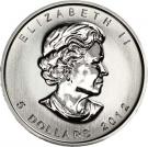 5 Dollars - Elizabeth II (4th portrait; 1 oz. Silver Bullion Coinage)