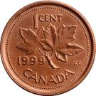 1 Cent - Elizabeth II (3rd portrait, round)