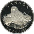 300 Dollars - Elizabeth II (Snowy Owl; platinum)