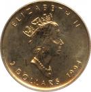 2 Dollars - Elizabeth II (3rd Portrait; 1/15 oz. Gold Bullion Coinage)