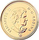25 Cents - Elizabeth II (Canadian Flag)