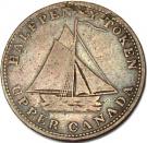 ½ Penny (Sloop Token - Commercial Change, Shovels/Anvil)