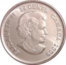 25 Cents - Elizabeth II (Cindy Klassen; colourized)