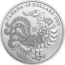 10 Dollars - Elizabeth II (Year of the Rooster)