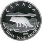 4 Dollars - Elizabeth II (½ oz Arctic Fox)