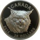 25 Dollars - Elizabeth II (Canada Lynx)