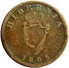 ½ Penny Token (Field Marshal Wellington - Hibernia)