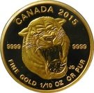5 Dollars - Elizabeth II (Sabre-tooth cat)