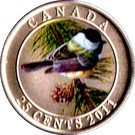 25 Cents - Elizabeth II (Black-capped chickadee)