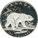 150 Dollars - Elizabeth II (Polar bear; platinum)