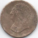 ½ Penny - (Original Bust and Harp)
