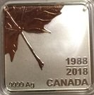 3 Dollars - Elizabeth II (Maple Leaf Quartet - lower right)