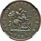 ½ Penny - Bank of Upper Canada