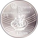 5 Dollars - Elizabeth II (Olympic Flame)