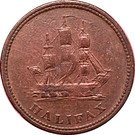 ½ Penny - (Halifax)