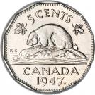 5 Cents - George VI (with IND:IMP:)