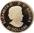 20 Dollars - Elizabeth II (Glow-in-the-Dark Glass with Opal)