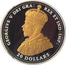 20 Dollars - Elizabeth II (George V - The battle of Vimy Ridge)