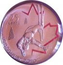 25 Cents - Elizabeth II (Freestyle Skiing; coloured)