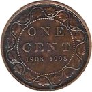 1 Cent - Elizabeth II (Royal Canadian Mint; antique finish)