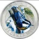 25 Cents - Elizabeth II (Red-breasted Nuthatch)