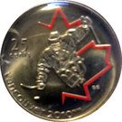 25 Cents - Elizabeth II (Sledge Hockey; coloured)