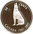 50 Cents - Elizabeth II  (Centennial Wolf; 2017 Version)