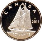 10 Cents - Elizabeth II (4th portrait; Silver Proof Issue)