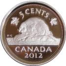 5 Cents - Elizabeth II (4th portrait; Silver Proof Issue)