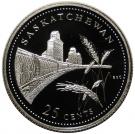 25 Cents - Elizabeth II (Saskatchewan; silver)