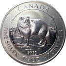 8 Dollars - Elizabeth II (Arctic Fox; 1.5 oz Silver Bullion Coinage)